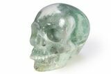 Realistic Green Fluorite Skull #382271-2